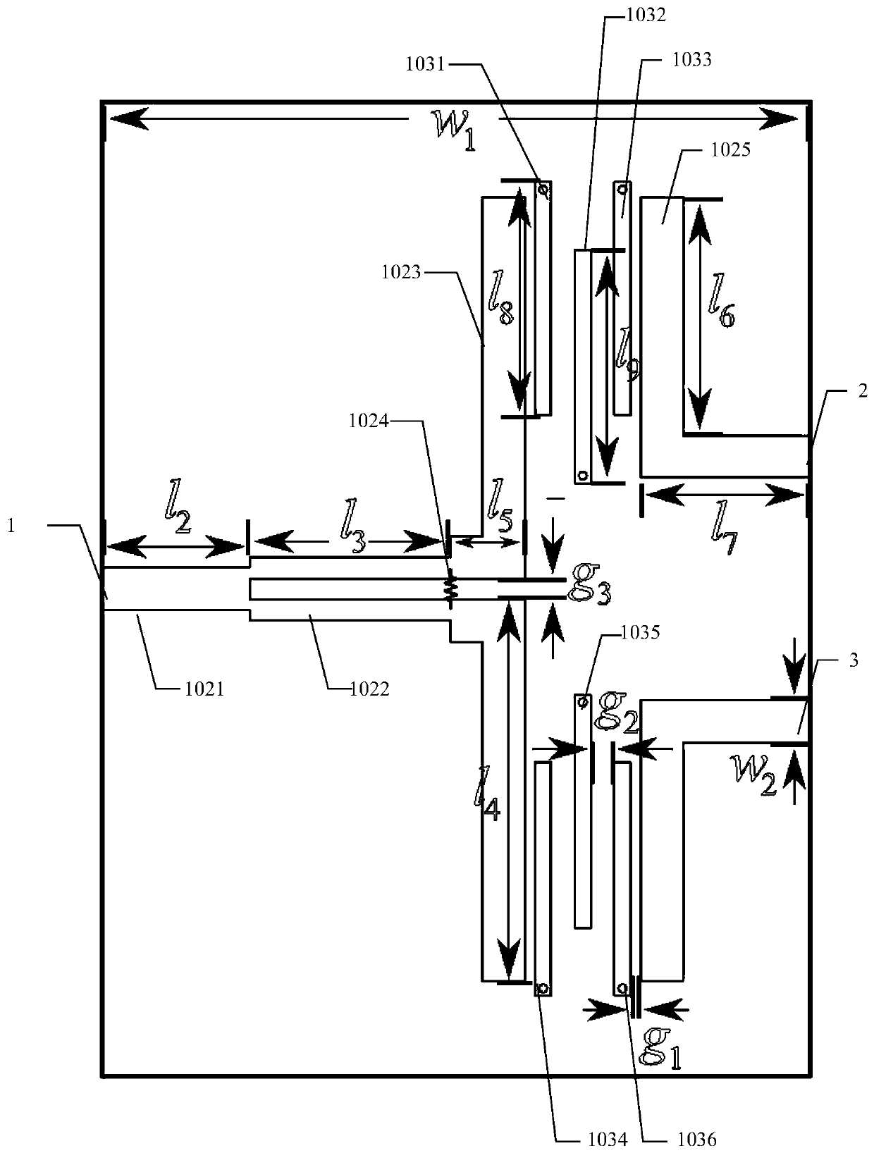 Nonreciprocal power divider and electromagnetic wave transmission device