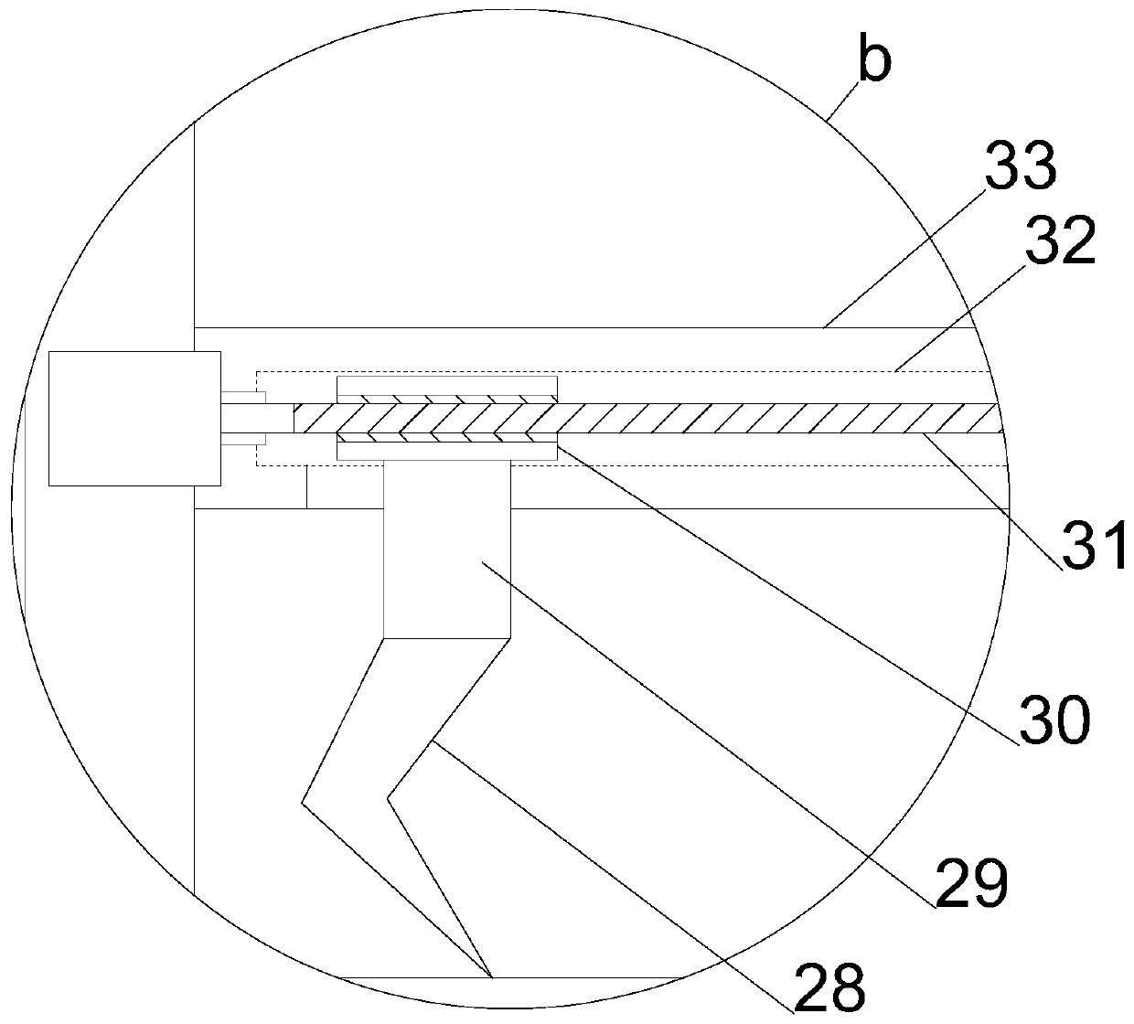 Movable building waste breaking and collecting device