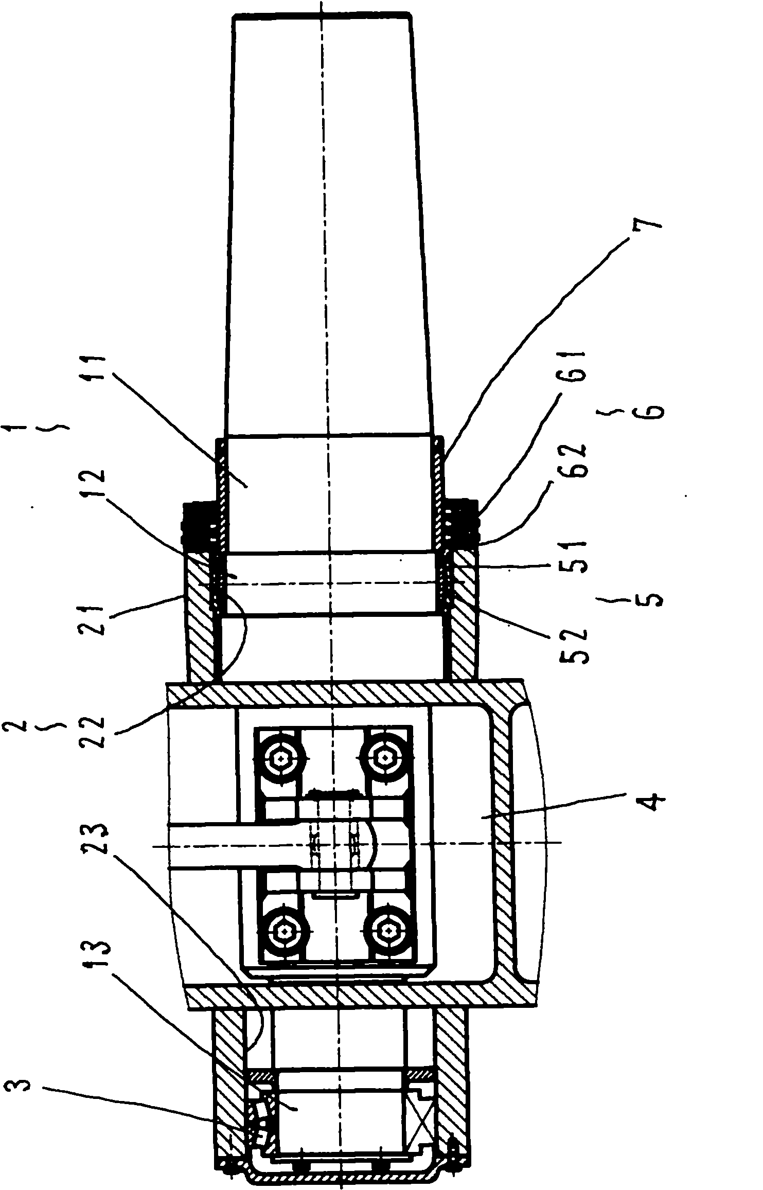 Combined supporting structure of fin actuating mechanism