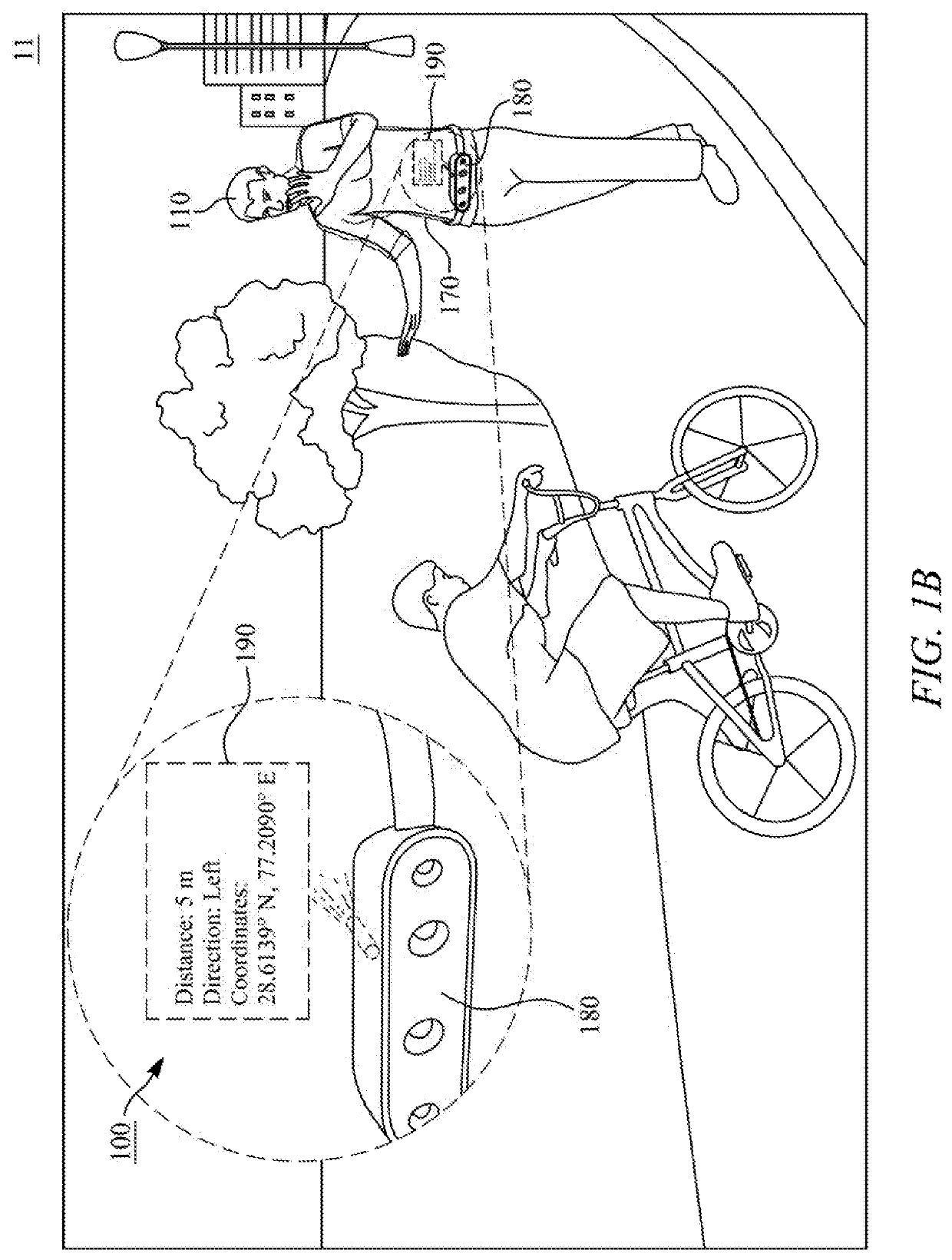 Portable electronic haptic vision device