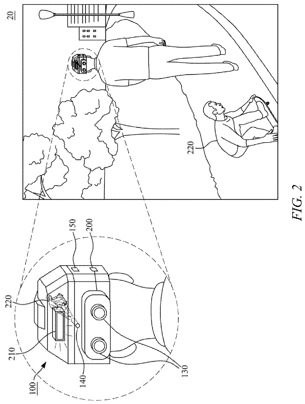 Portable electronic haptic vision device