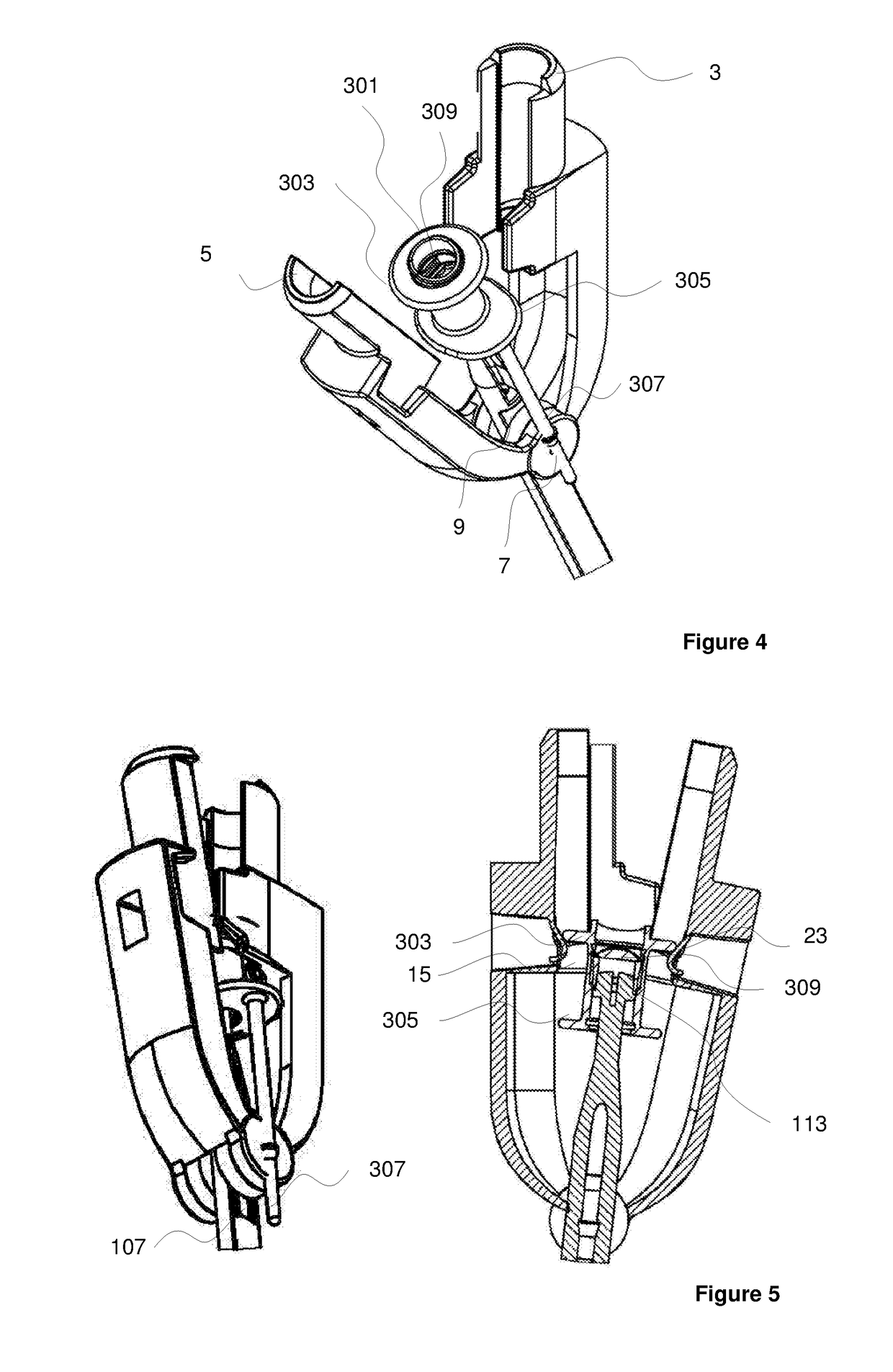 Method and device for securely loading and mounting a tubular device in a flexible wall