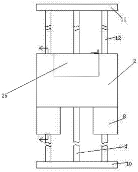 Rising and landing machine for power line repair