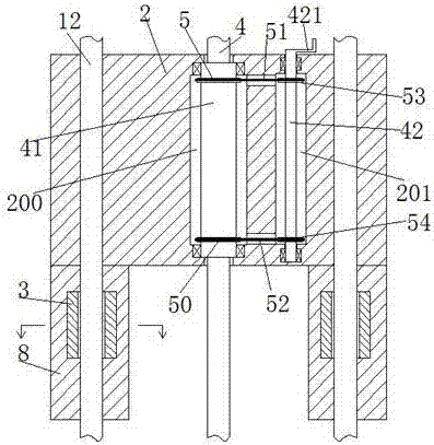 Rising and landing machine for power line repair