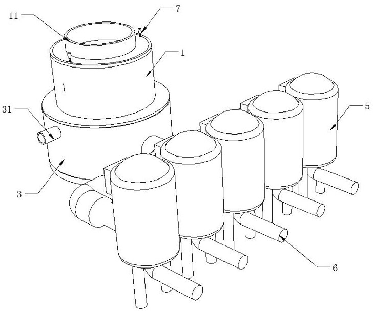 Microwave multi-effect filtering system