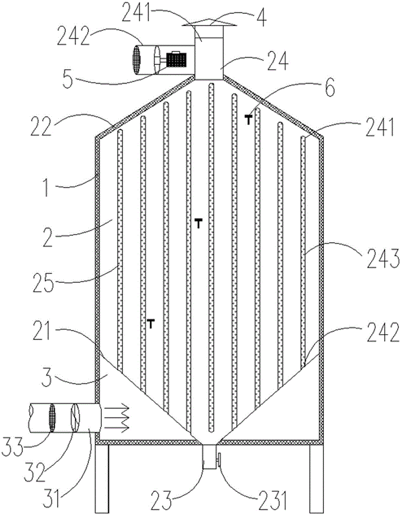 Grain drying and storing tower