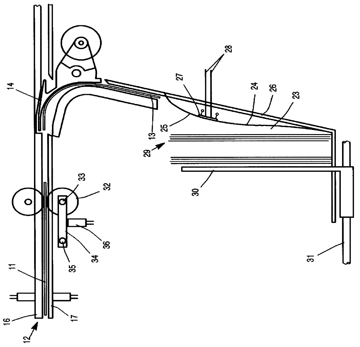 Apparatus and method of automatically adjusting a document deceleration rate