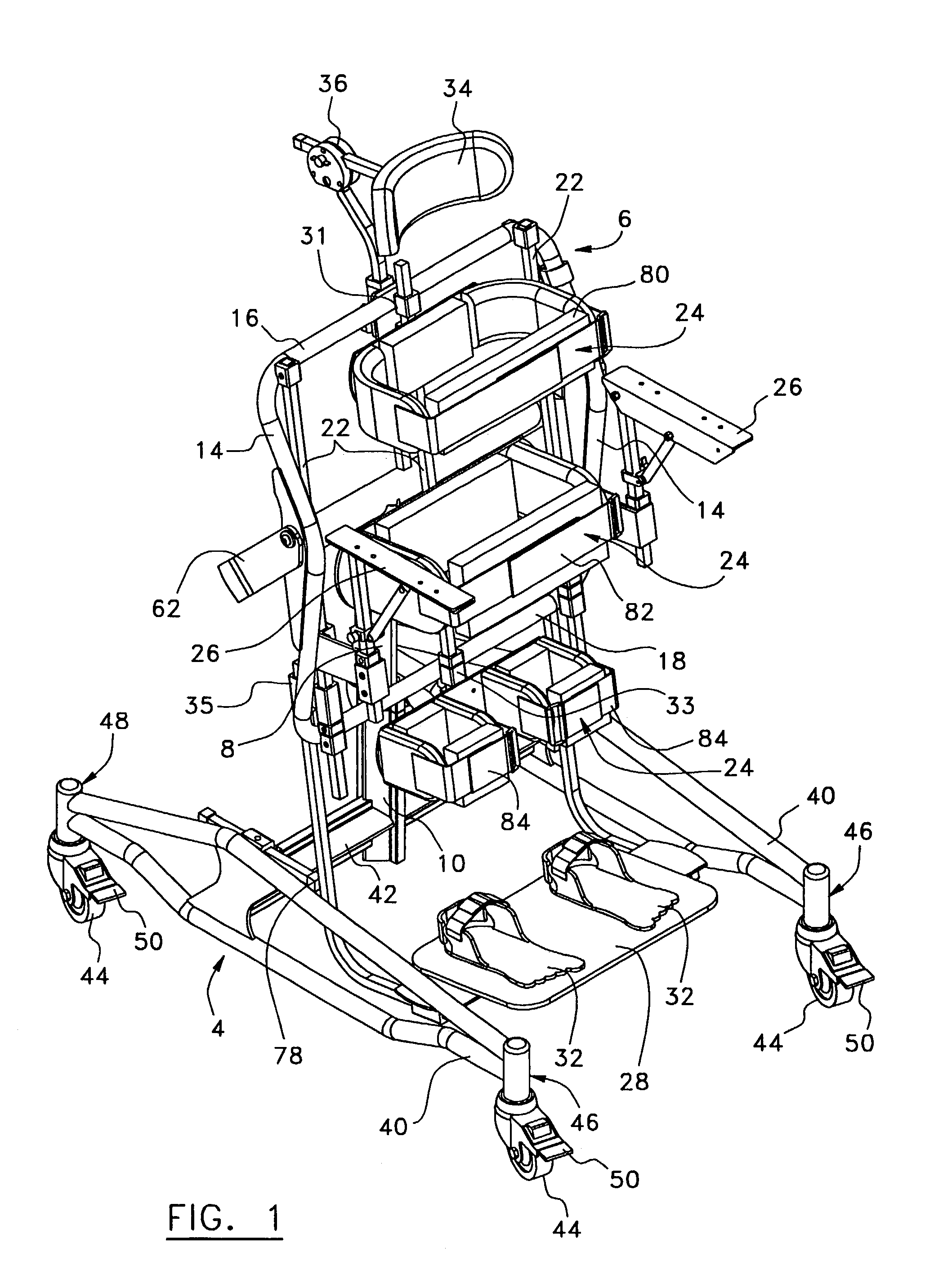 Dismountable multi-position stander