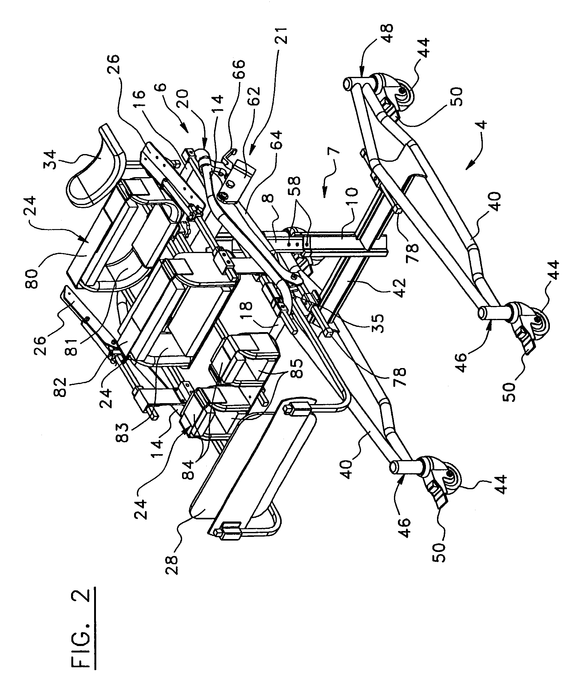 Dismountable multi-position stander