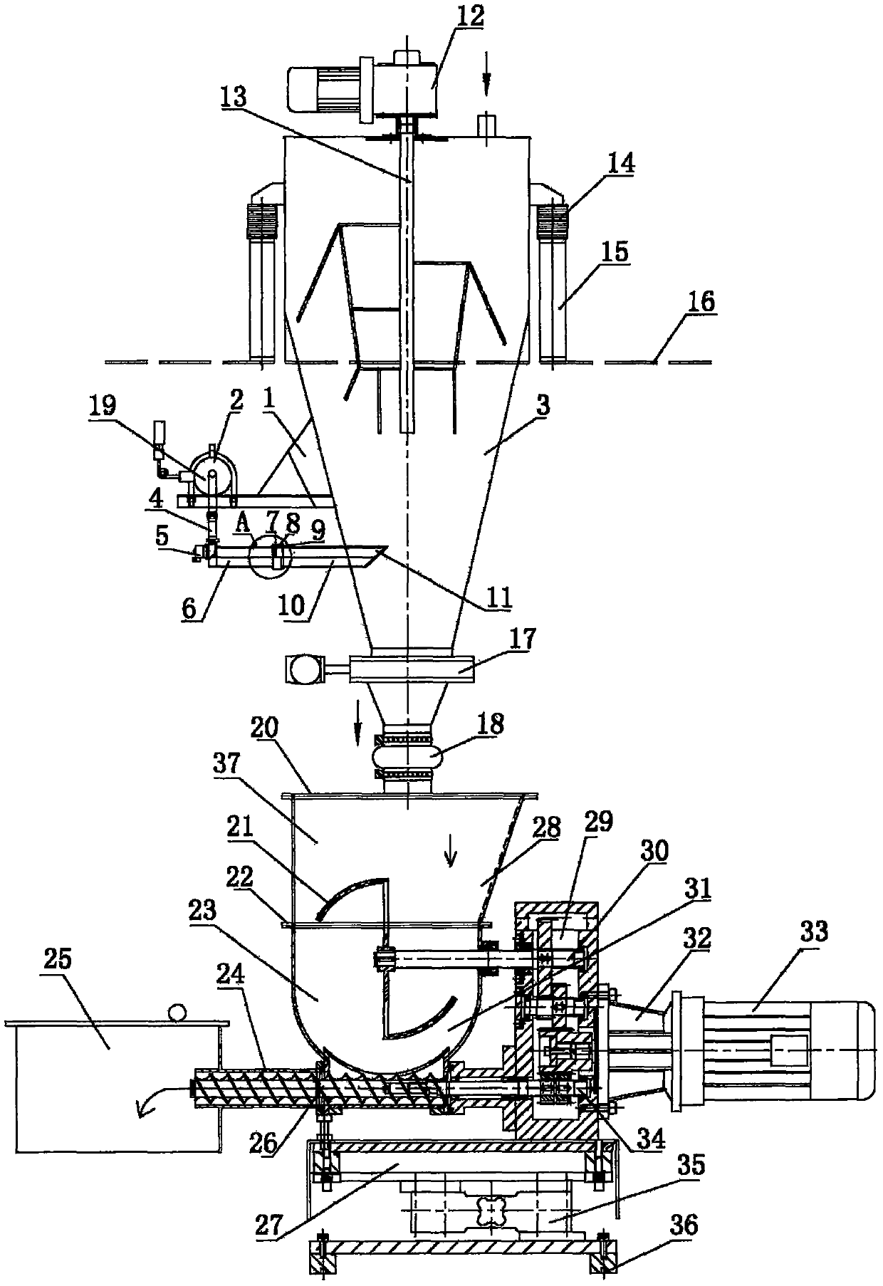 Continuous accurate powder weighing, metering and feeding system