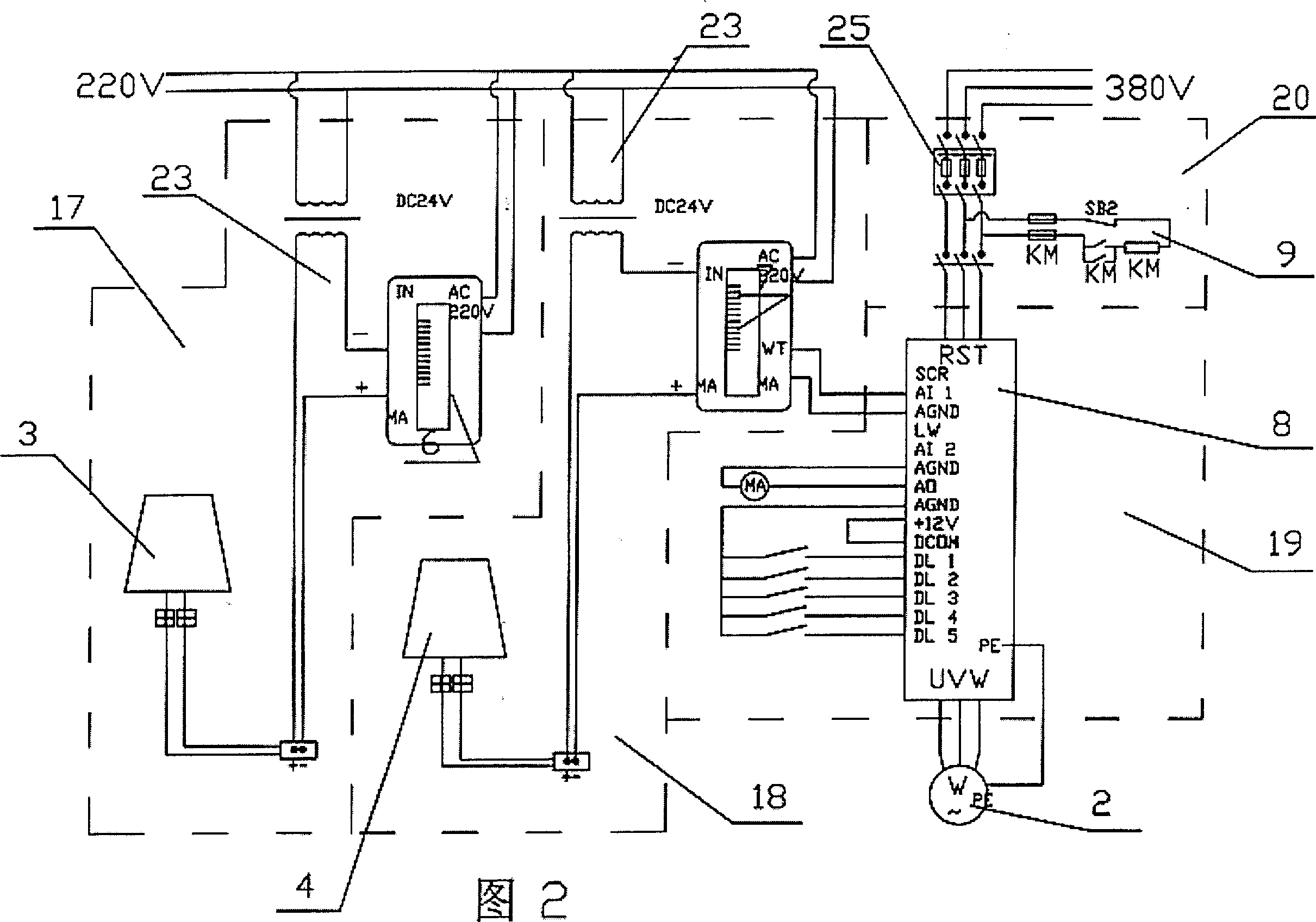 Direct liquid level controlling system with single-loop pump