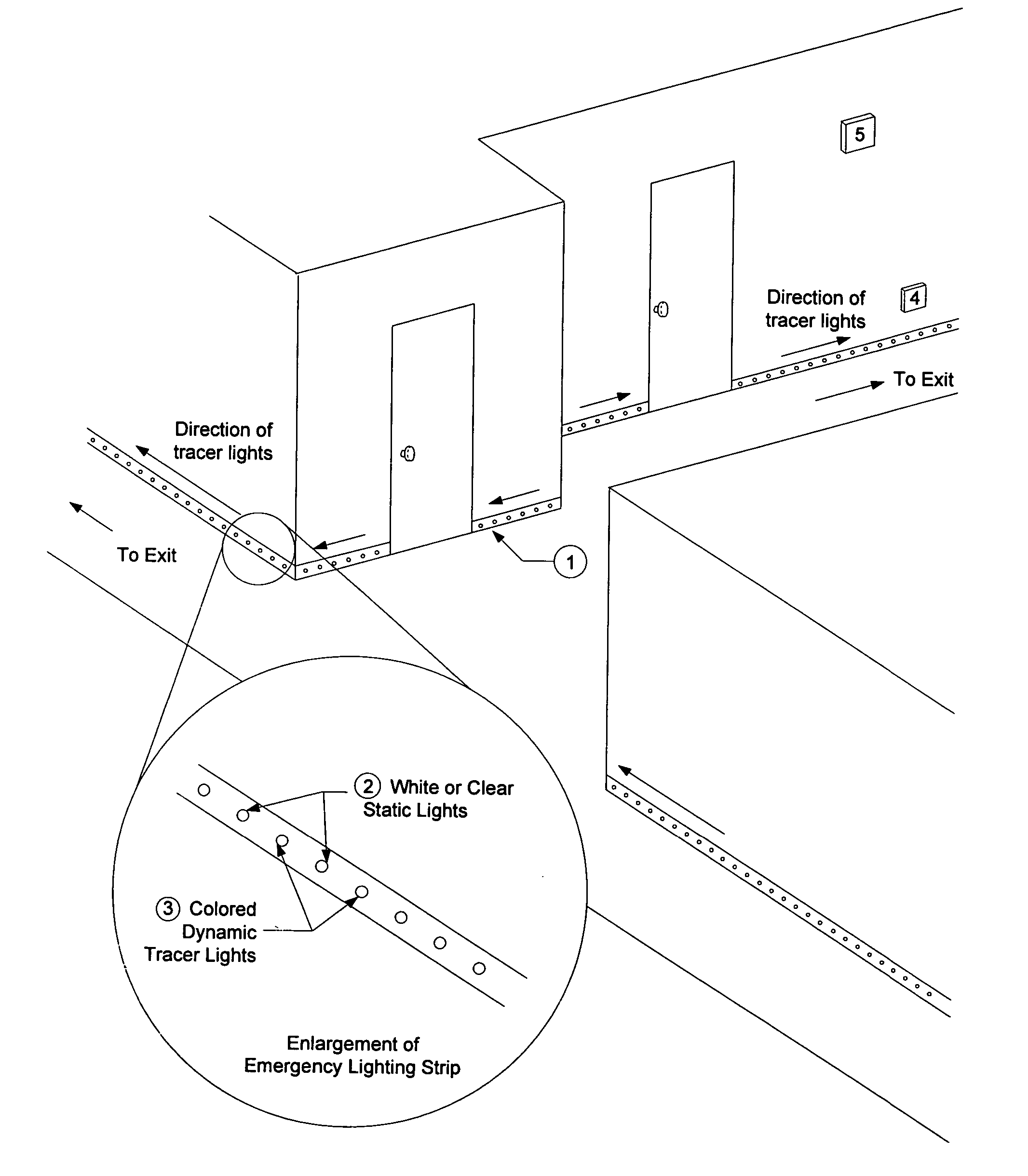 Emergency lighting system and method