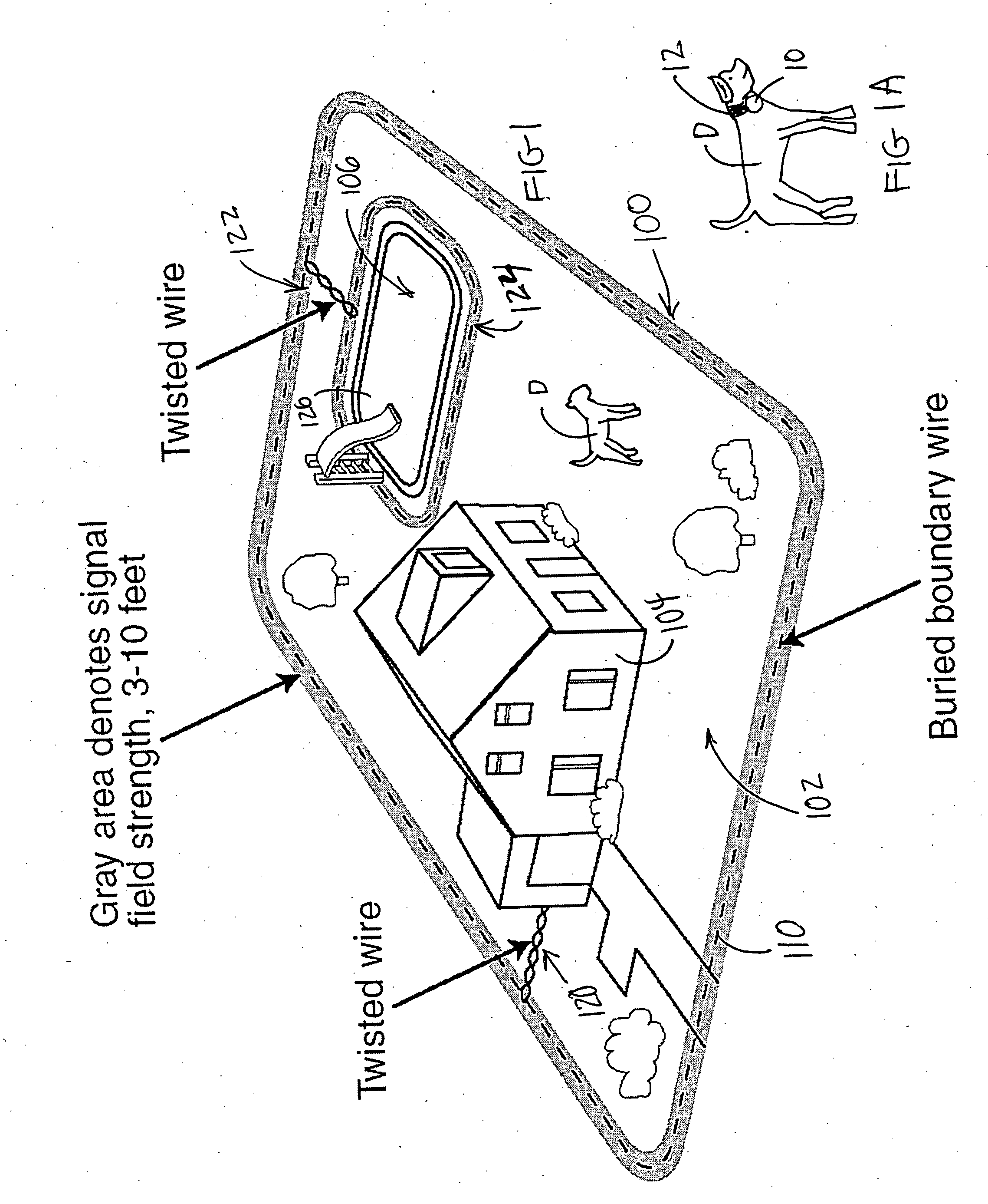 Electronic pet containment system with improved transmitter with constant field generation