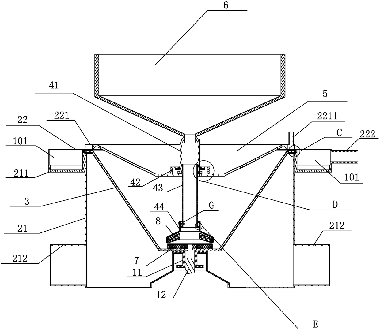 Automatic soybean milk maker integrating stir and residue separation