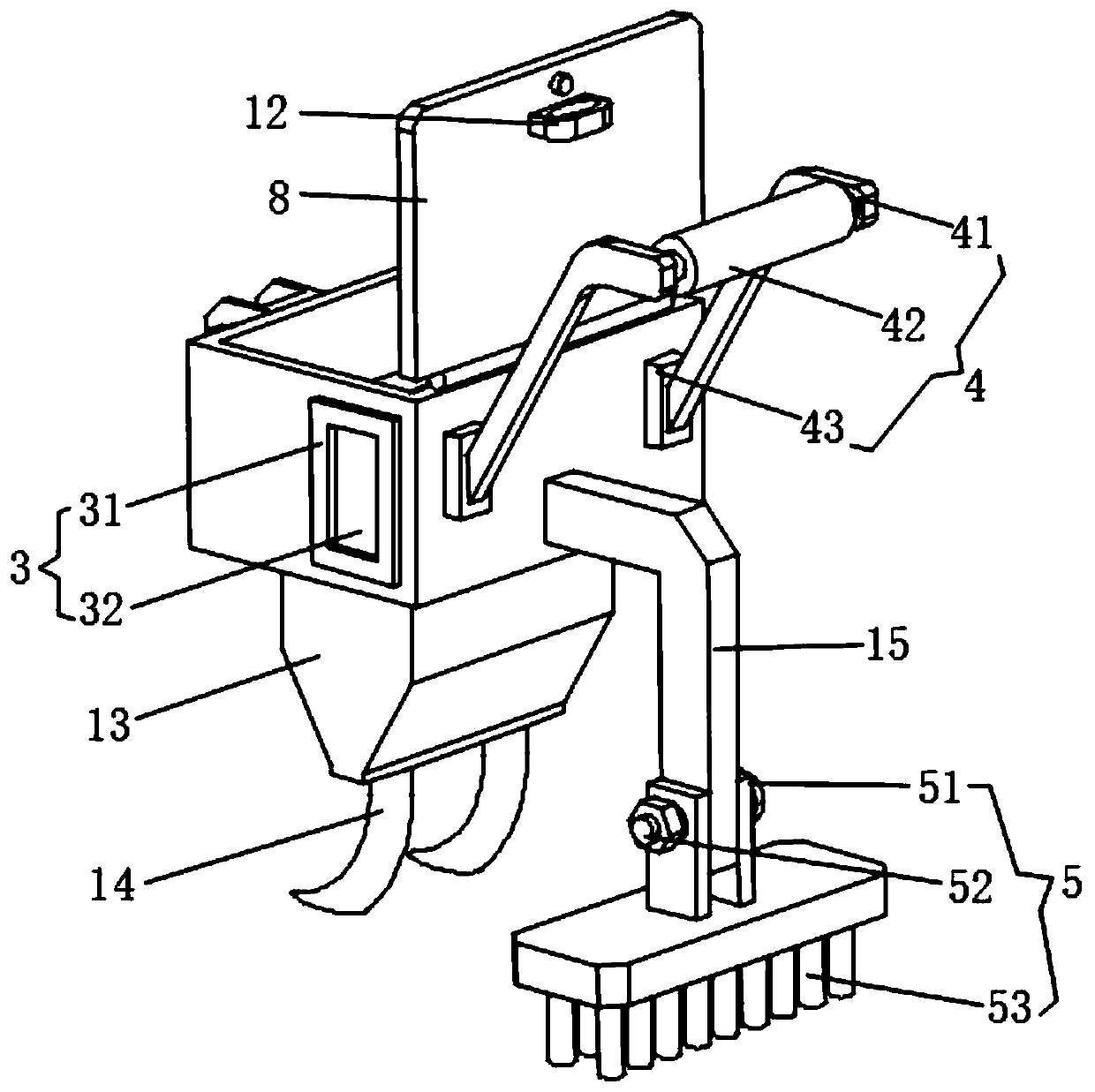 Oil tea organic high-yield planting device