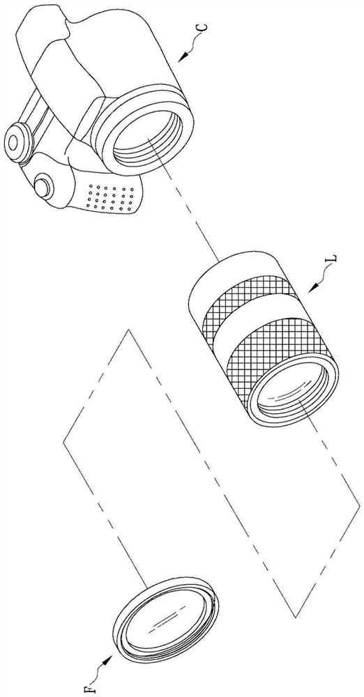 Adjustable multi-ring polarizing light reduction lens group axially positioned by elastic inserts