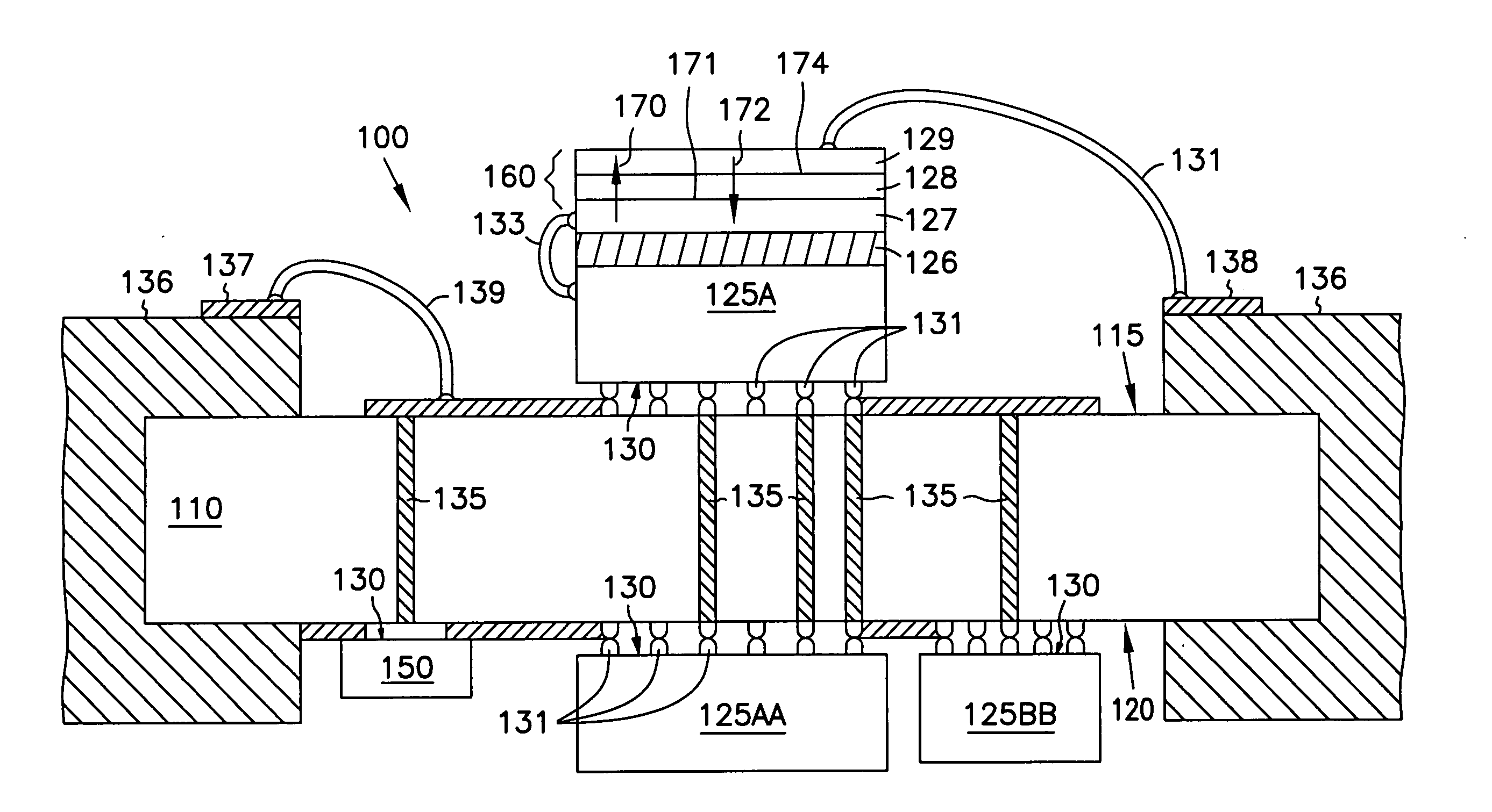 Compact system module with built-in thermoelectric cooling