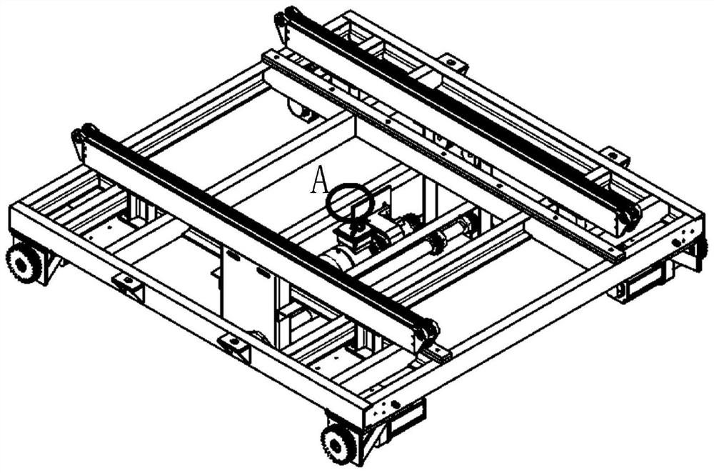 Automatic leveling and changing method for lifting platform, four-axis elevator and warehouse