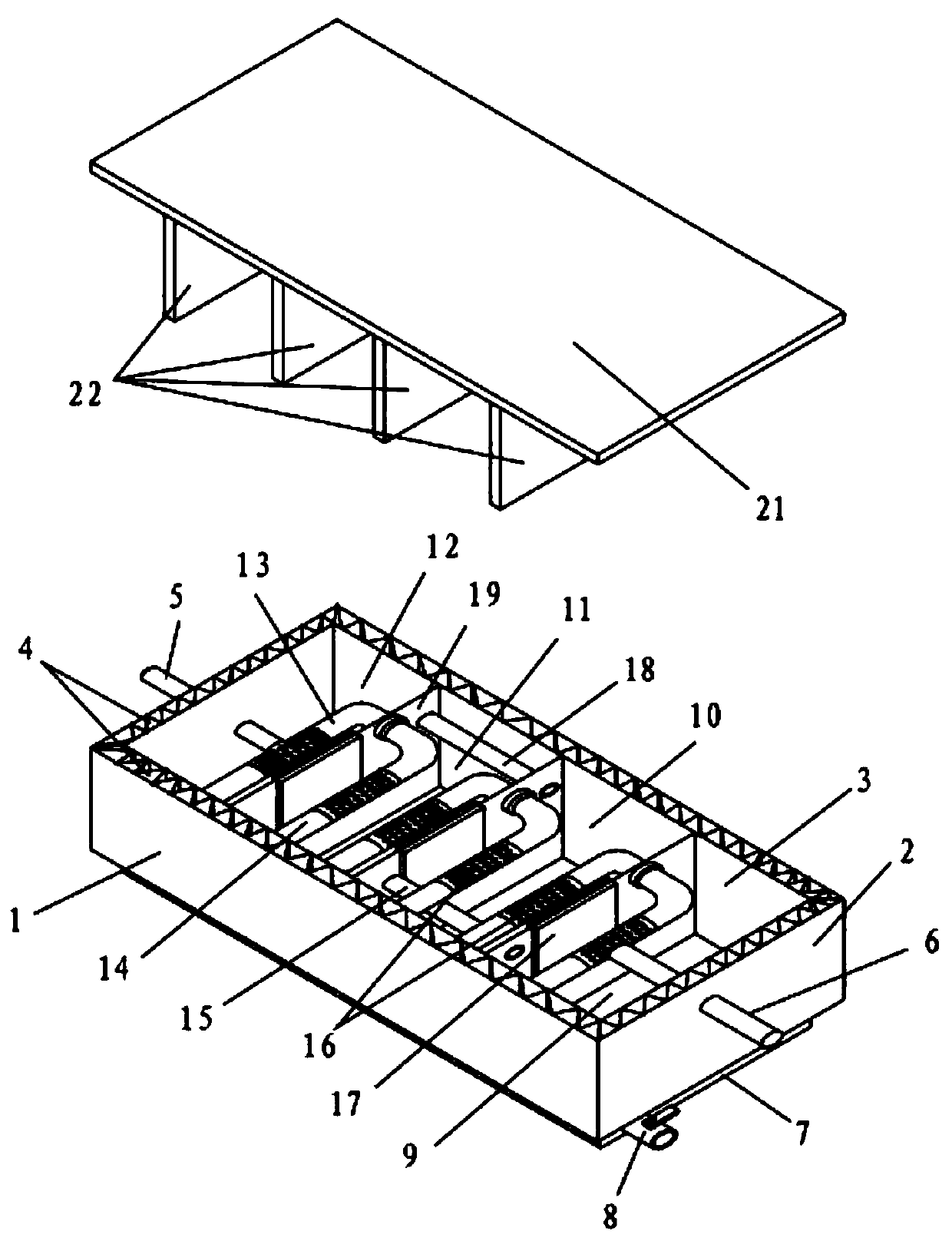 Automobile silencing device with high tail gas purification performance