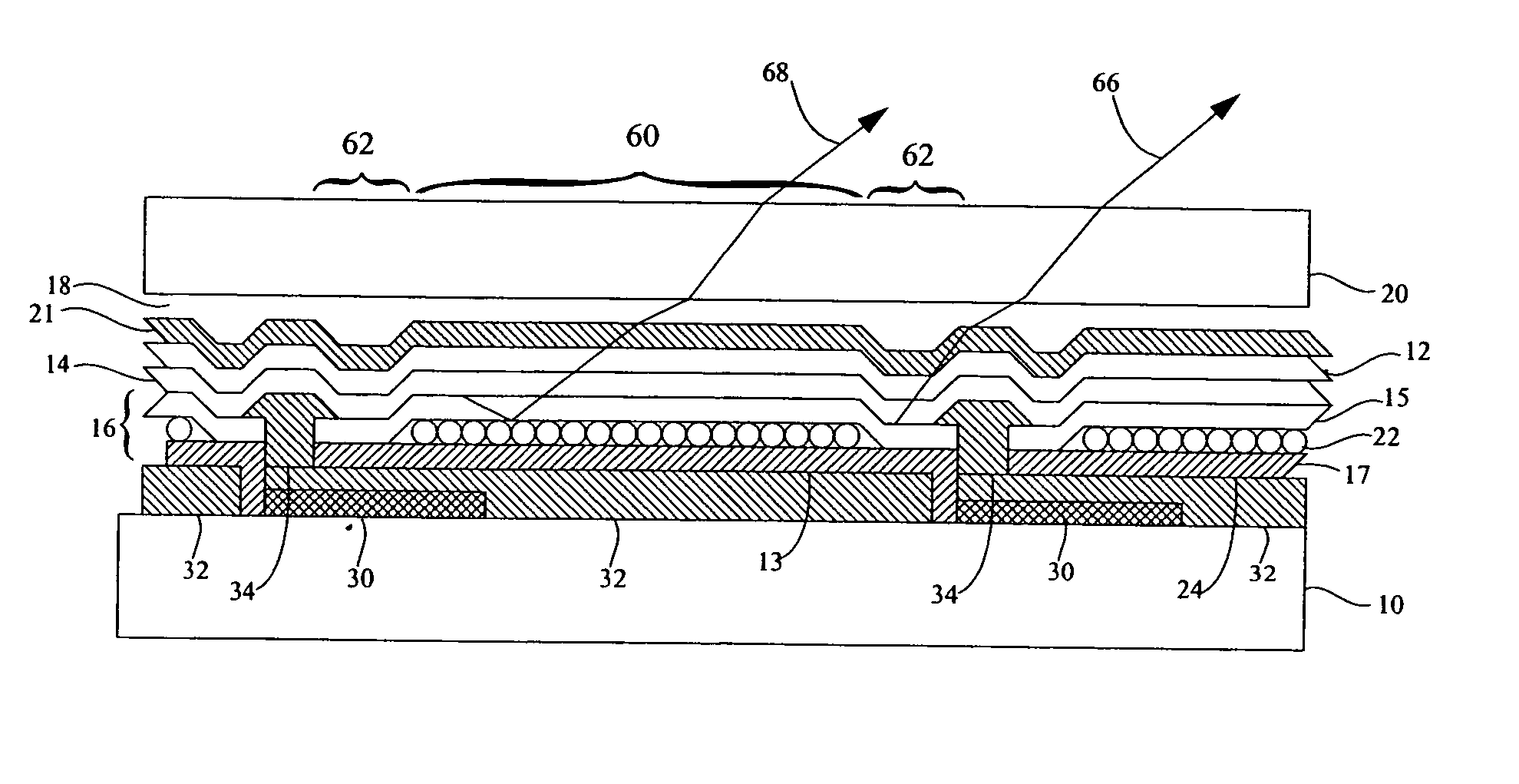 Composite electrode for light-emitting device