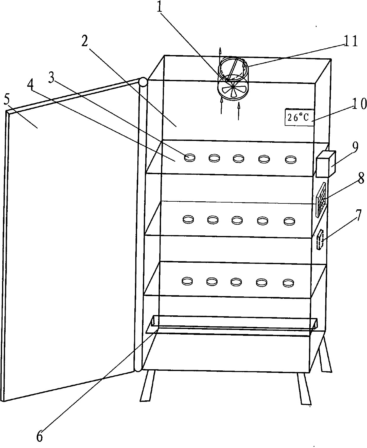 Fully automatic dehumidification safety tool cabinet