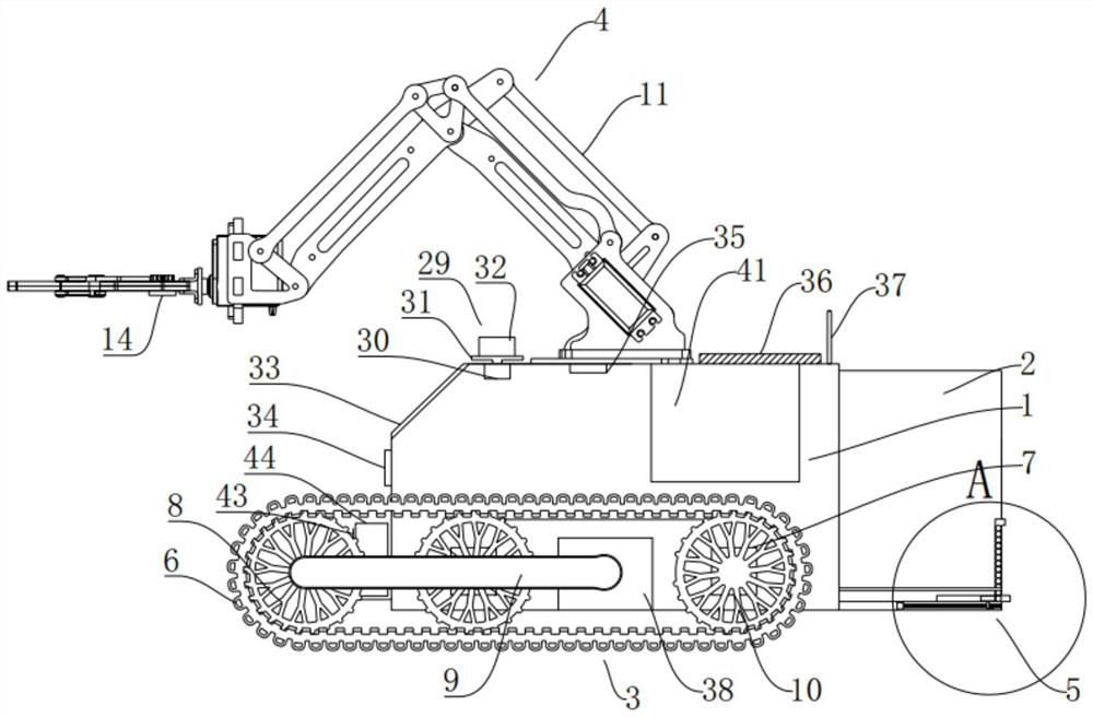 Robot for emergency treatment of nuclear medicine radiation pollution