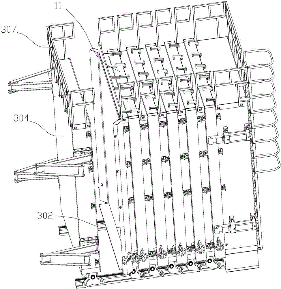 Prefabricated part group standing mould