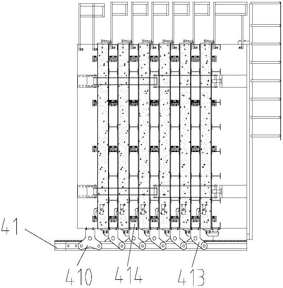 Prefabricated part group standing mould