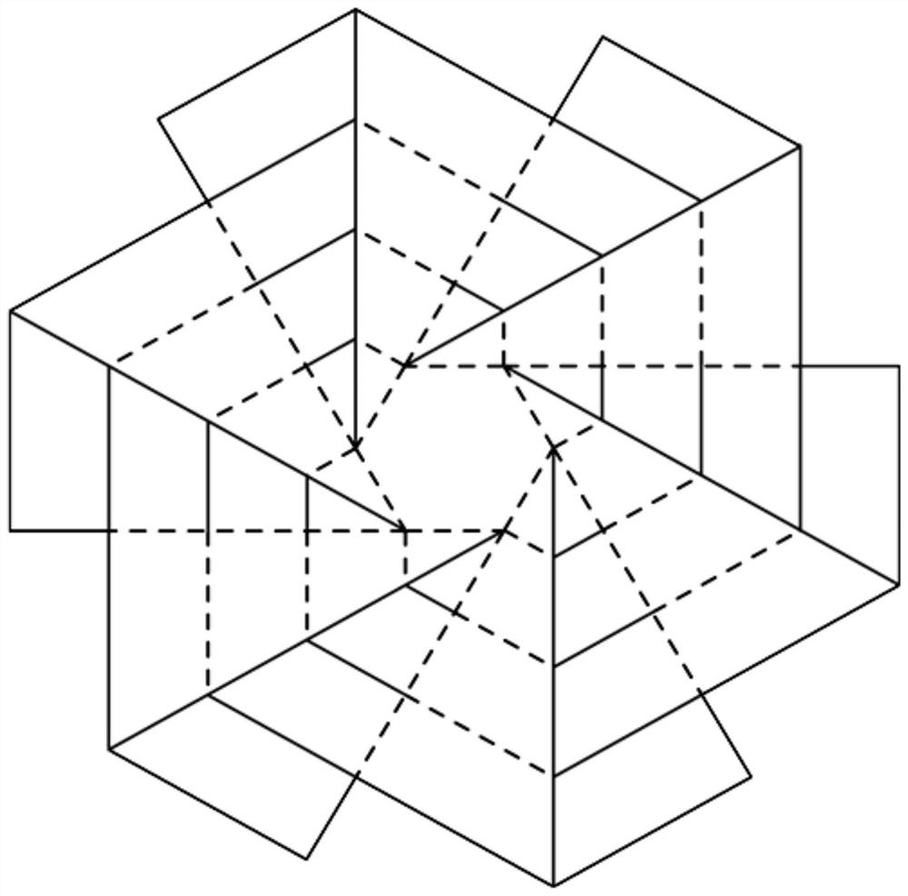 The configuration method of the space surface foldable array mechanism and the foldable array mechanism