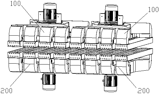 Tentering and shaping drying machine