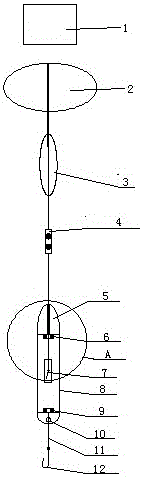 Electromagnetic intelligent fishing system and fishing line installation method