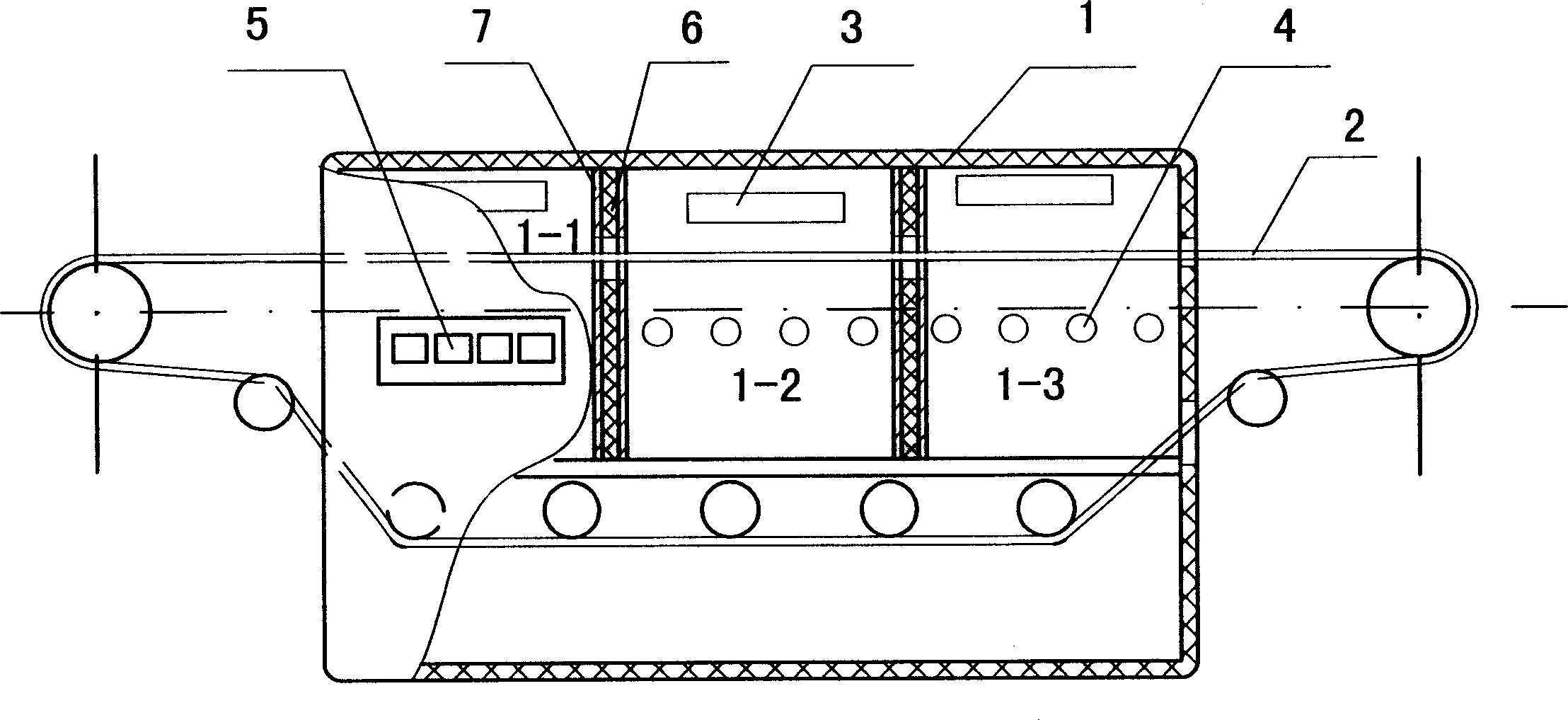 Multi-independent-temperature-zone mesh stove and its control method