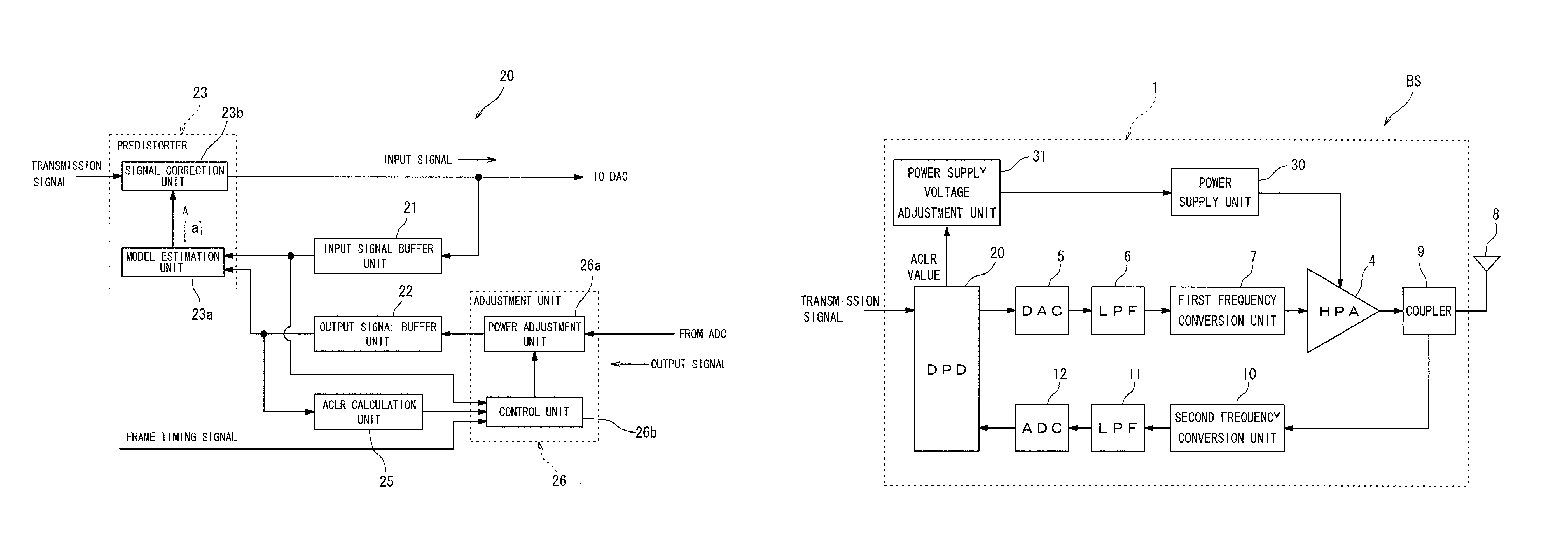 Amplifying device and wireless transmission device using the same