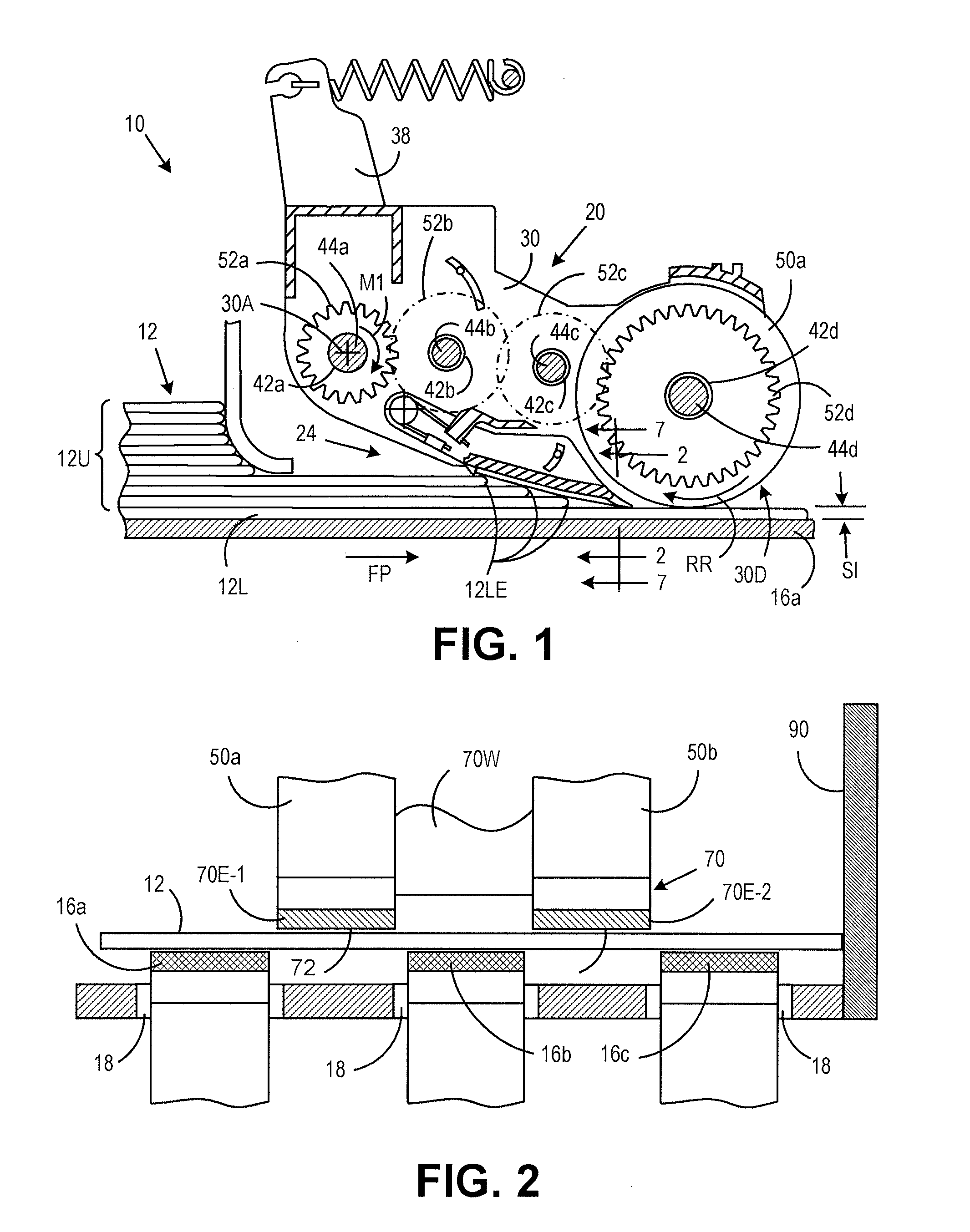 Ingestion guide assembly for augmenting sheet material separation in a singulating apparatus