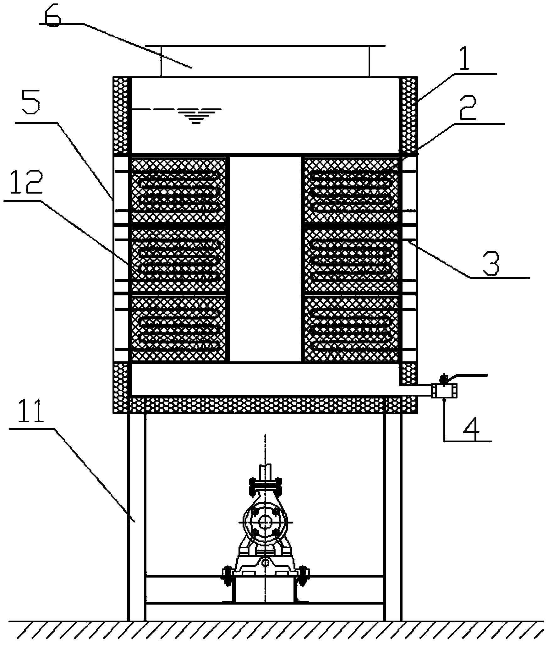 Conduction oil electric heating box