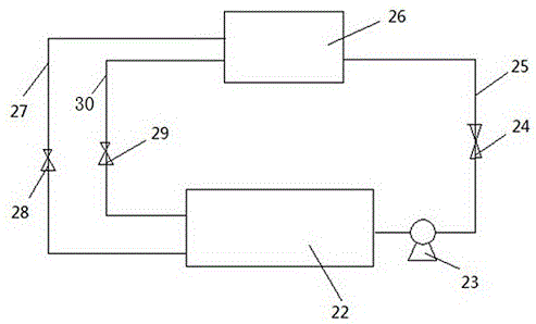 Industrial waste water treatment device after softening treatment and process thereof