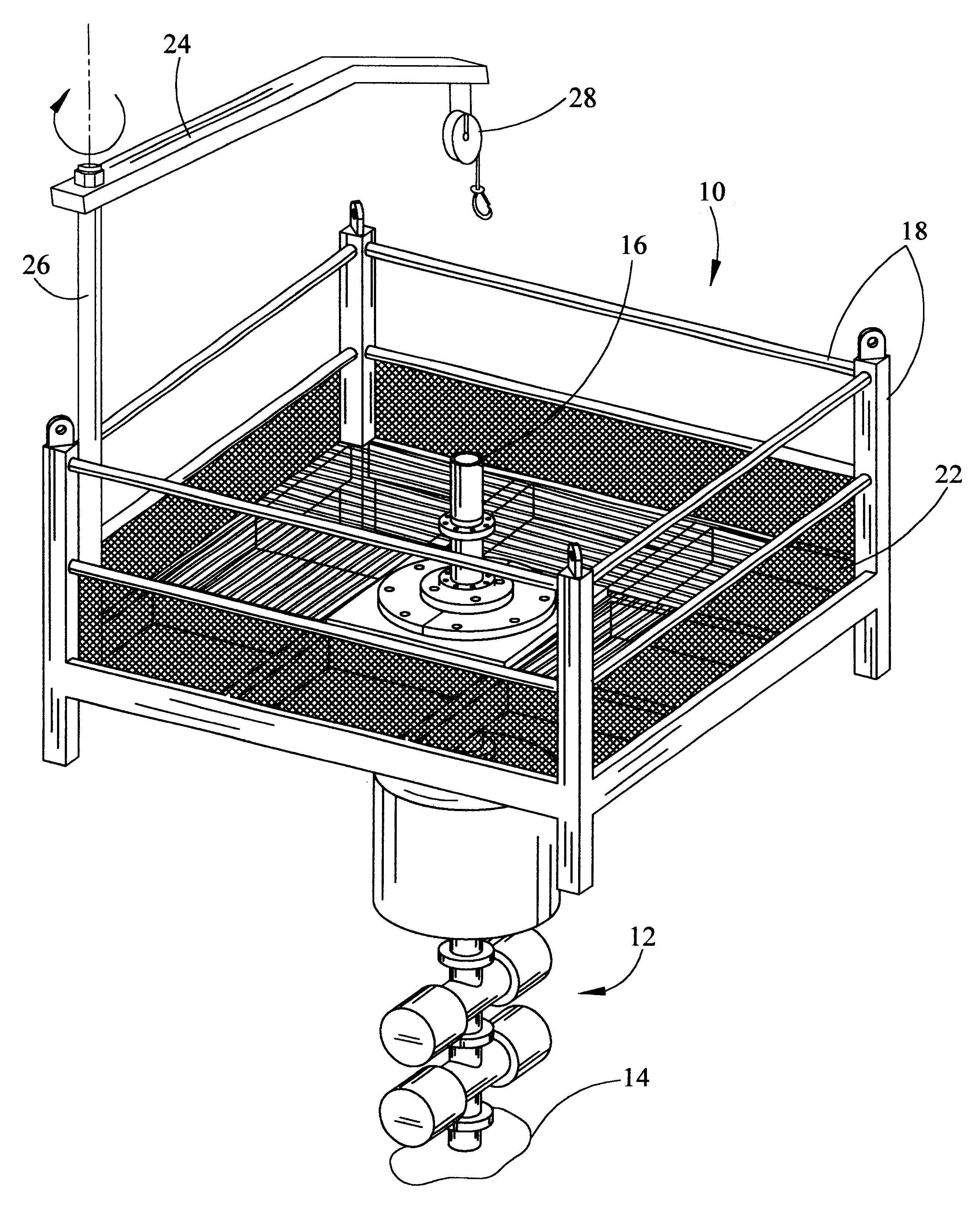 Portable well head work platform