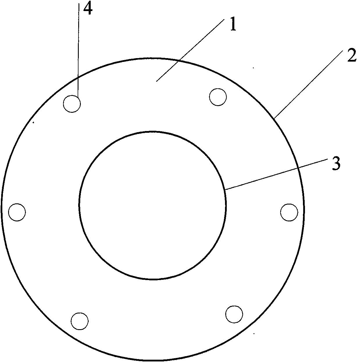 Cylindrical continuous-casting tundish