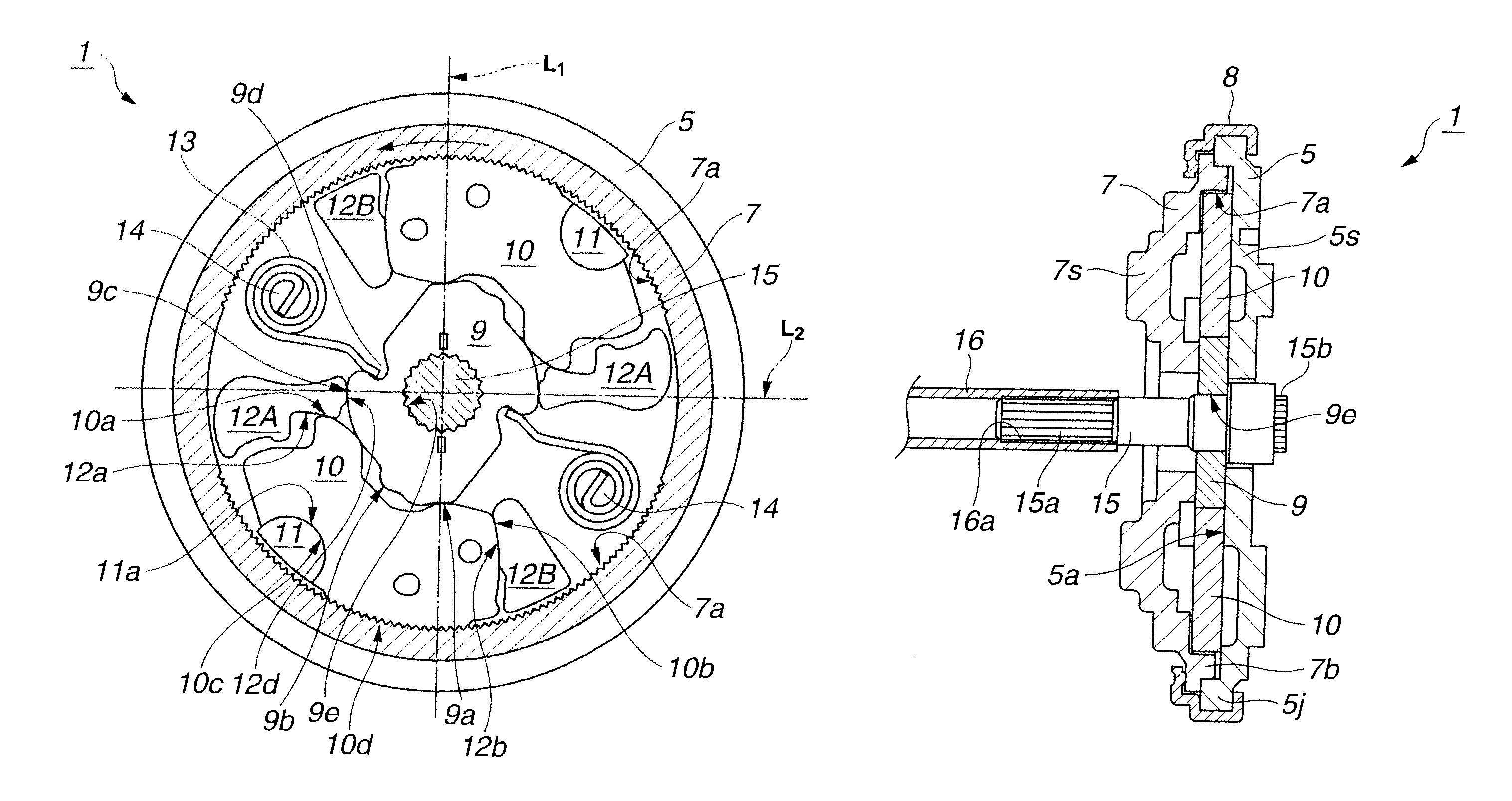 Vehicle seat reclining apparatus