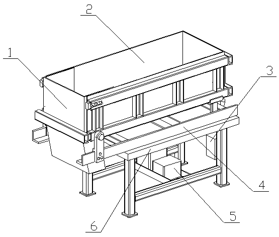 Alloy smelting alloy powder adding metering platform