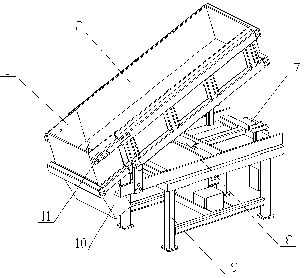 Alloy smelting alloy powder adding metering platform