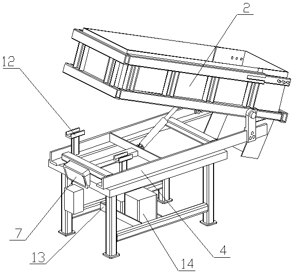 Alloy smelting alloy powder adding metering platform