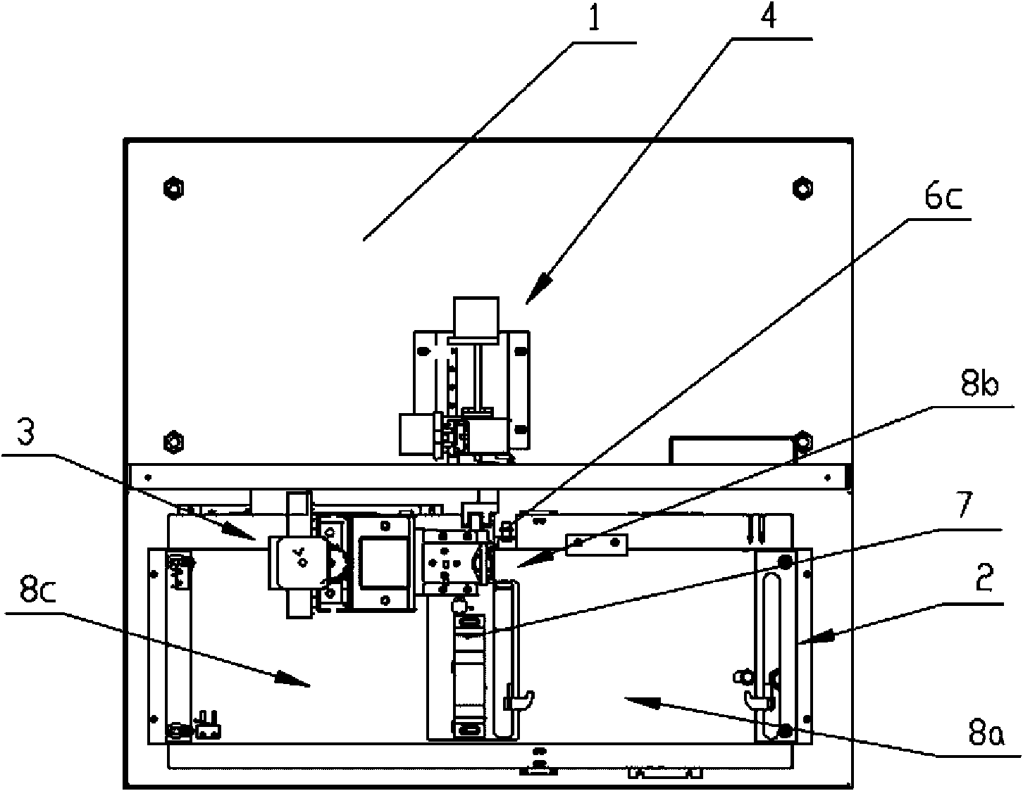 Closed automatic detection device for blood rheology measurement