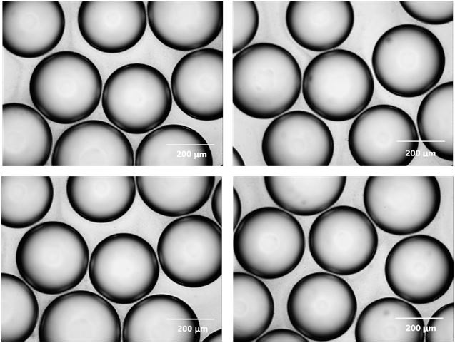 Preparation method of centrifugal hydrogel liquid drops