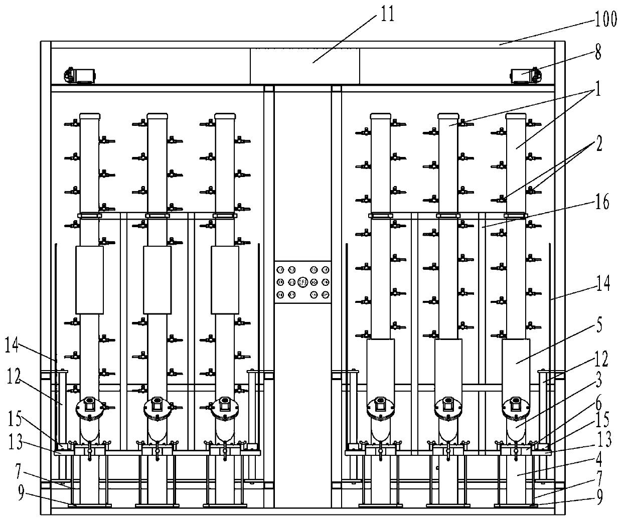 Sediment resuspending experimental device