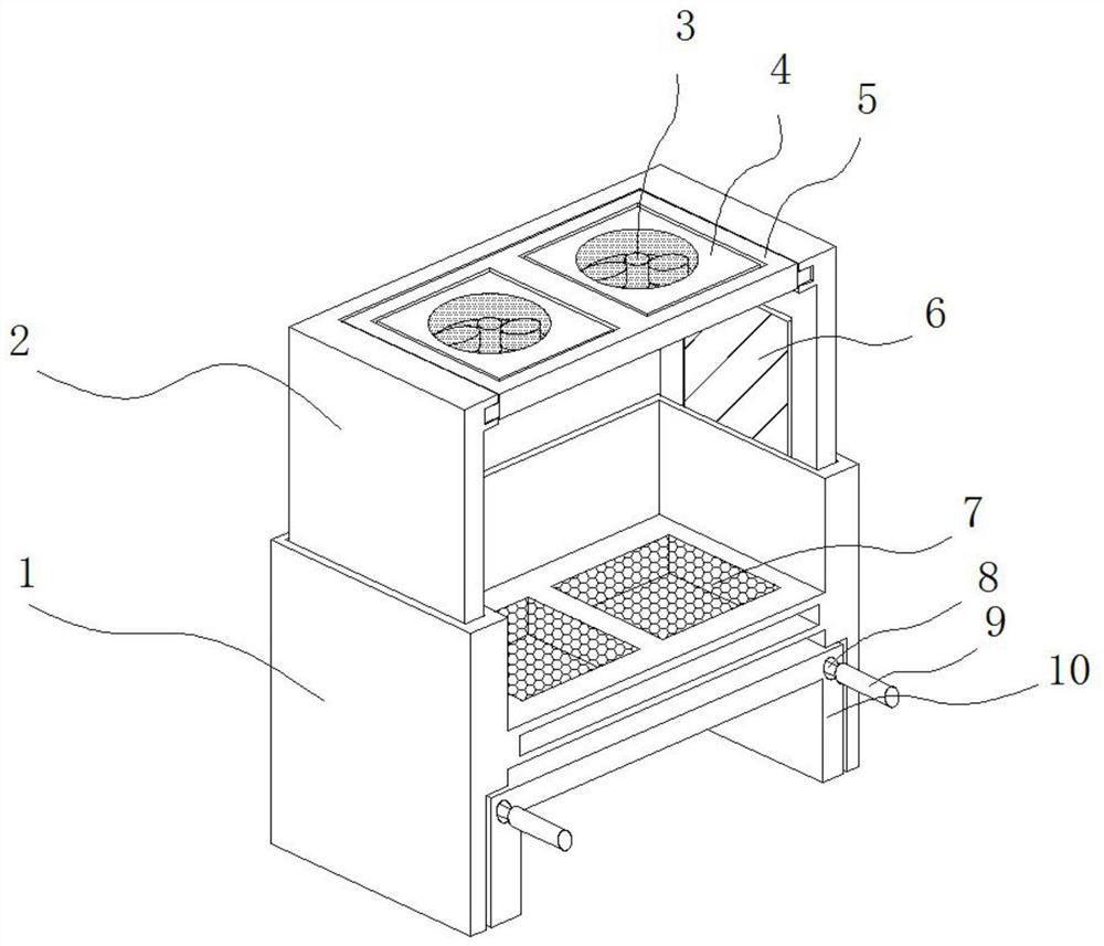 An anti-pollution inspection device for inspection department