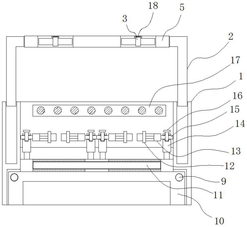 An anti-pollution inspection device for inspection department