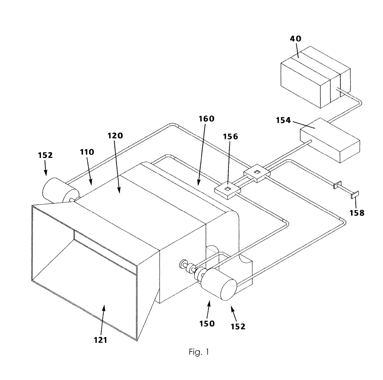 Forced air battery charging system