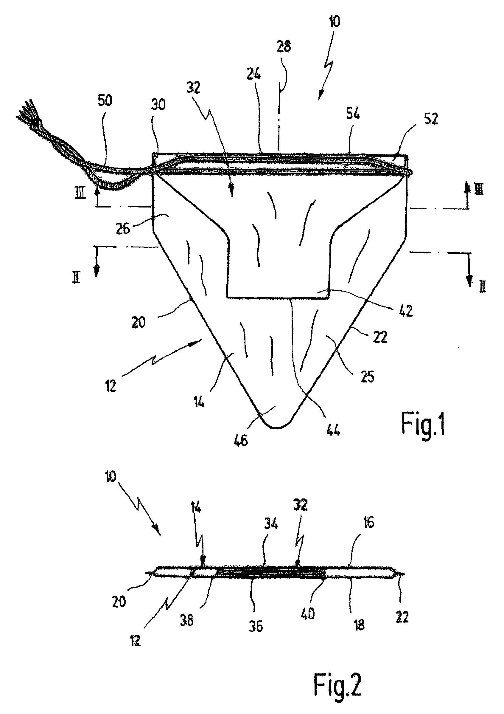 Endosurgical extraction bag for collecting body tissue or body fluid