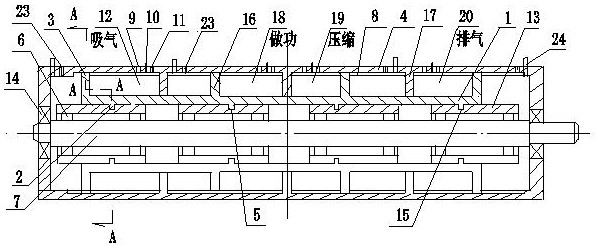 Forward and reverse screw shuttle type free piston engine